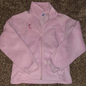 Pink Columbia breast cancer fleece